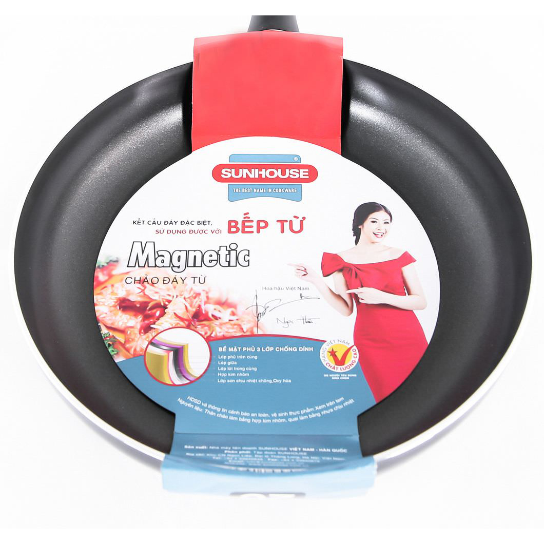 Chảo Từ Sunhouse Magnetic Pan SHM28 - 28cm