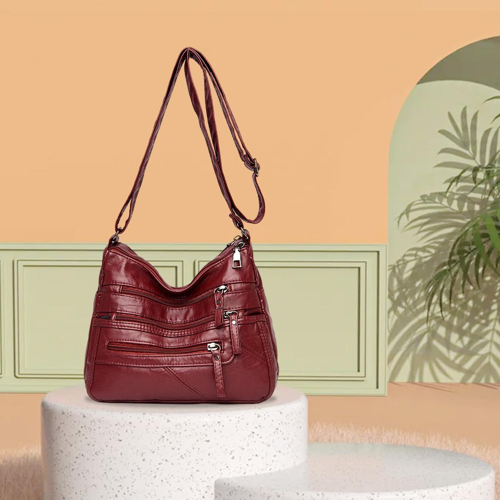 Fashion   Bag  Handbags Multi  Tote Red