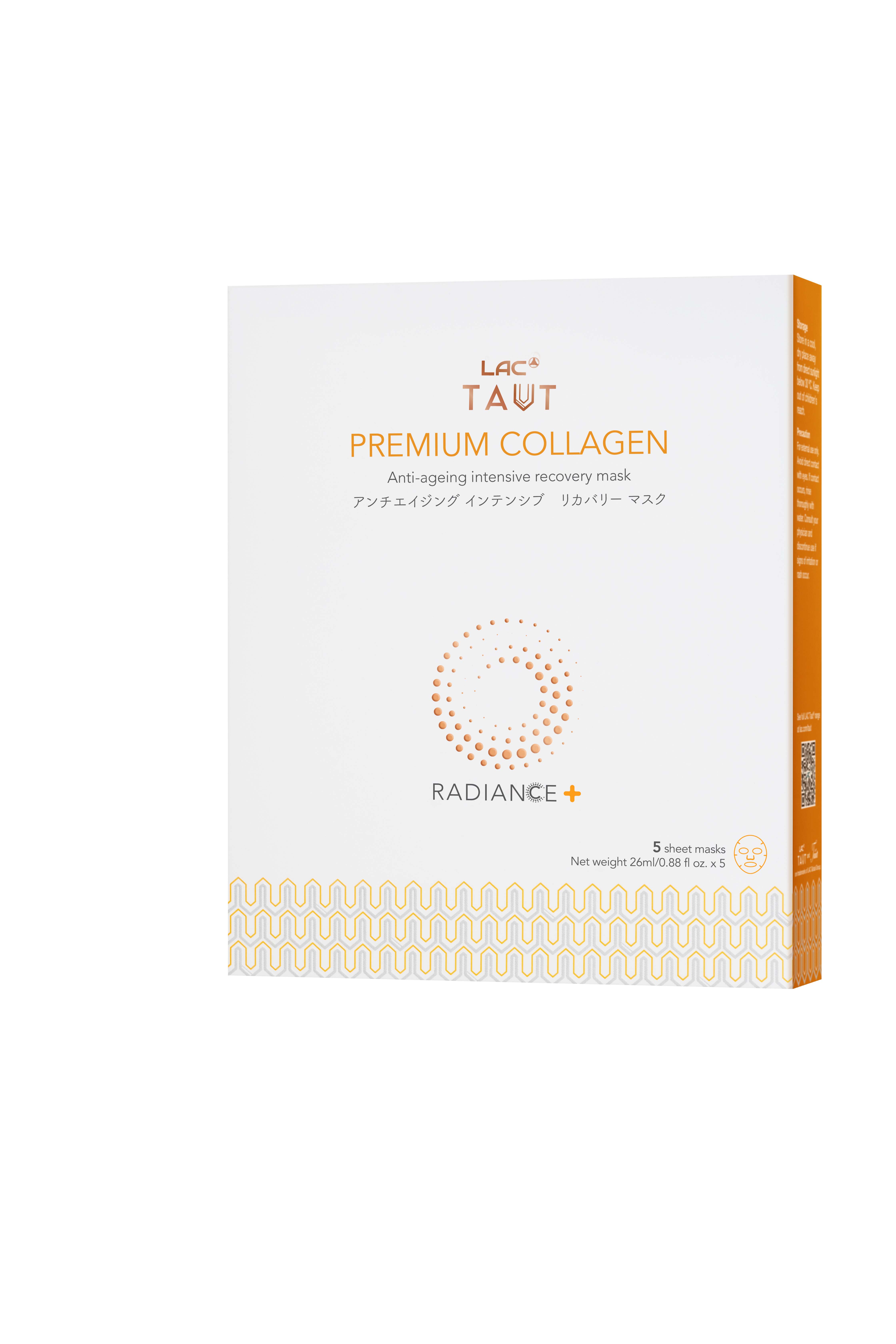 MẶT NẠ BỔ SUNG COLLAGEN LAC TAUT RADIANCE+ PREMIUM (5 MIẾNG)