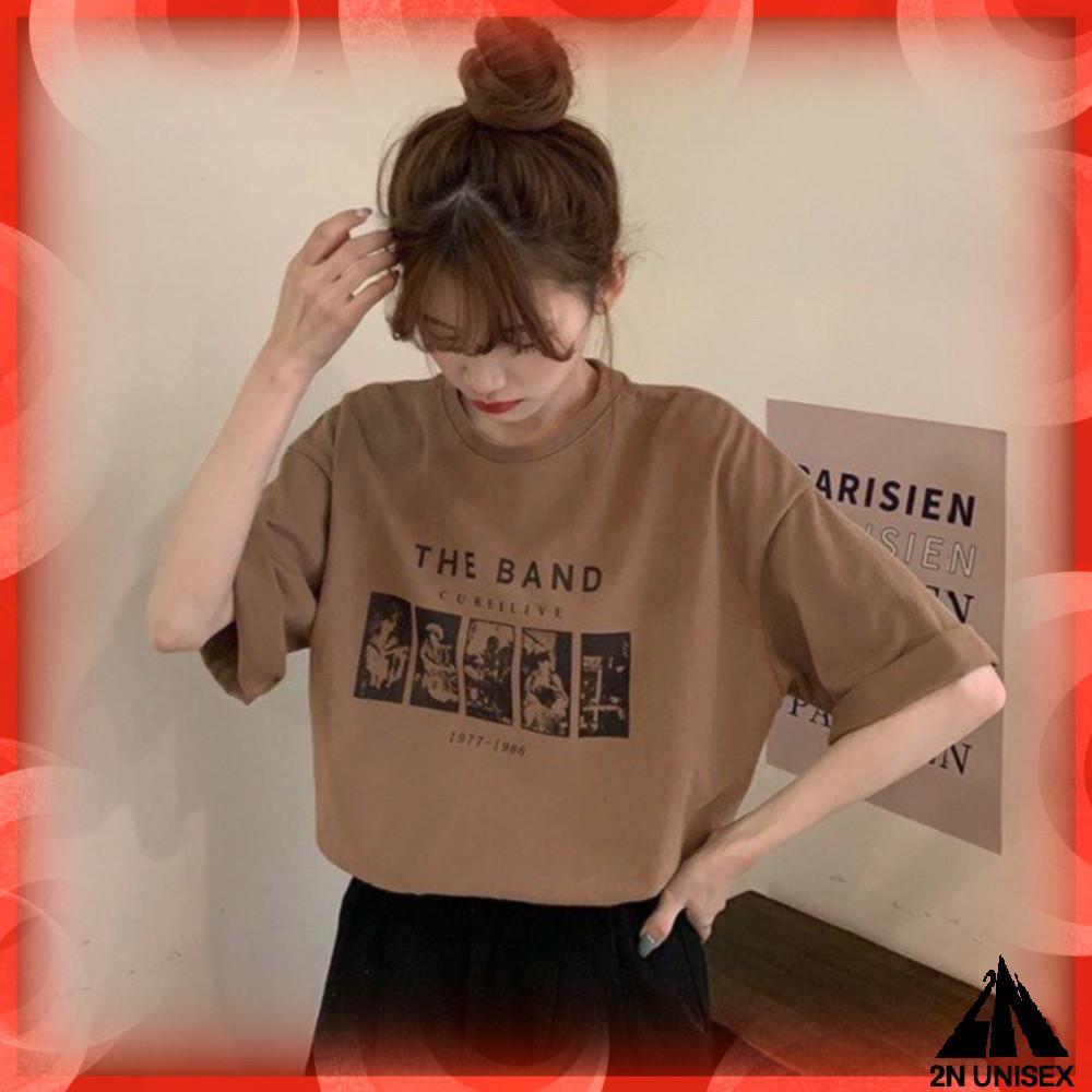 Áo thun tay lỡ form rộng unisex - Áo phông nam nữ oversize - T shirt the band