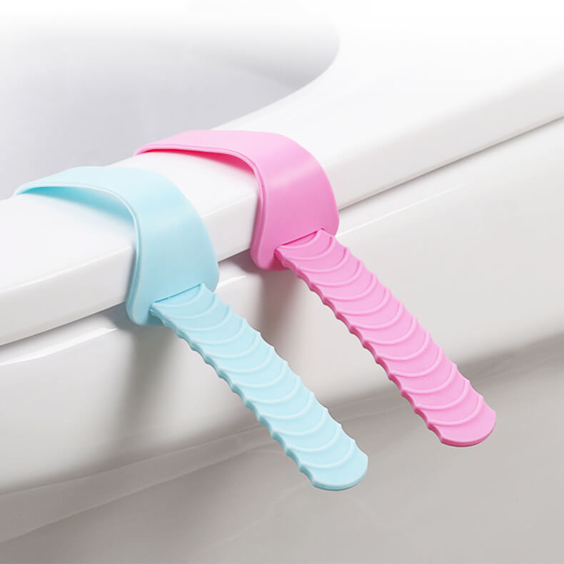 Dây Đai Silicone Cao Su Nhấc Mở Nắp Bồn Cầu Toilet Tiện Lợi Sạch Tay Cho Cả Nhà