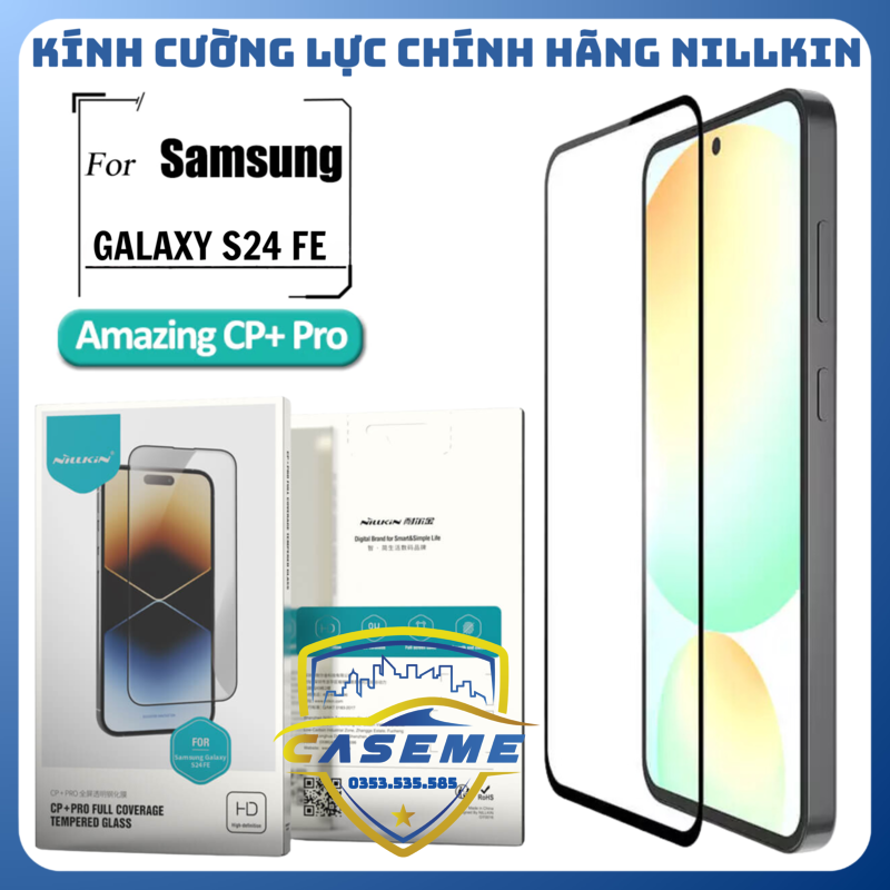 Kính Cường Lực Nillkin CP+ Pro Dành Cho Samsung S24 FE Bảo Vệ Màn Hình Chống Trầy Xước - Hàng Chính Hãng