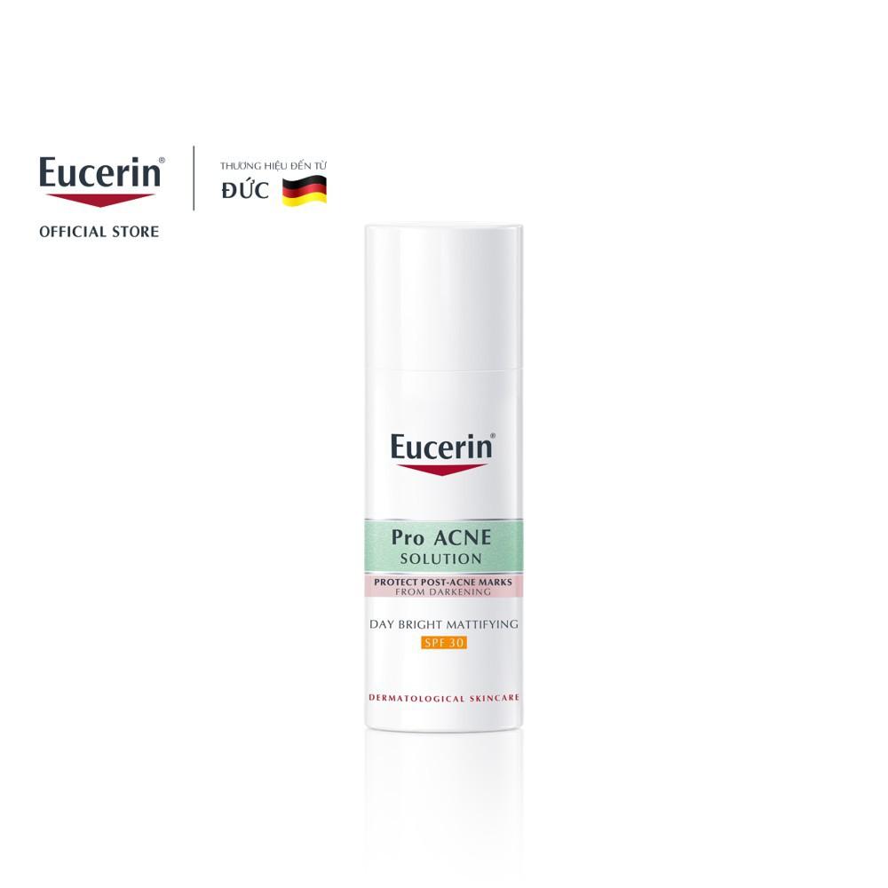 Kem Dưỡng Ban Ngày Cho Da Nhờn Mụn Eucerin Pro Acne Day Bright Mattifying SPF30 50ml