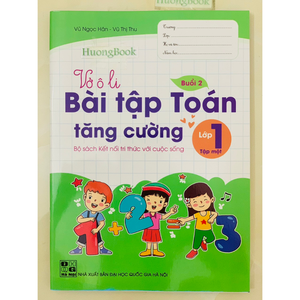 Sách - Vở Ô Li Bài Tập Toán Tăng Cường lớp 1 - tập 1