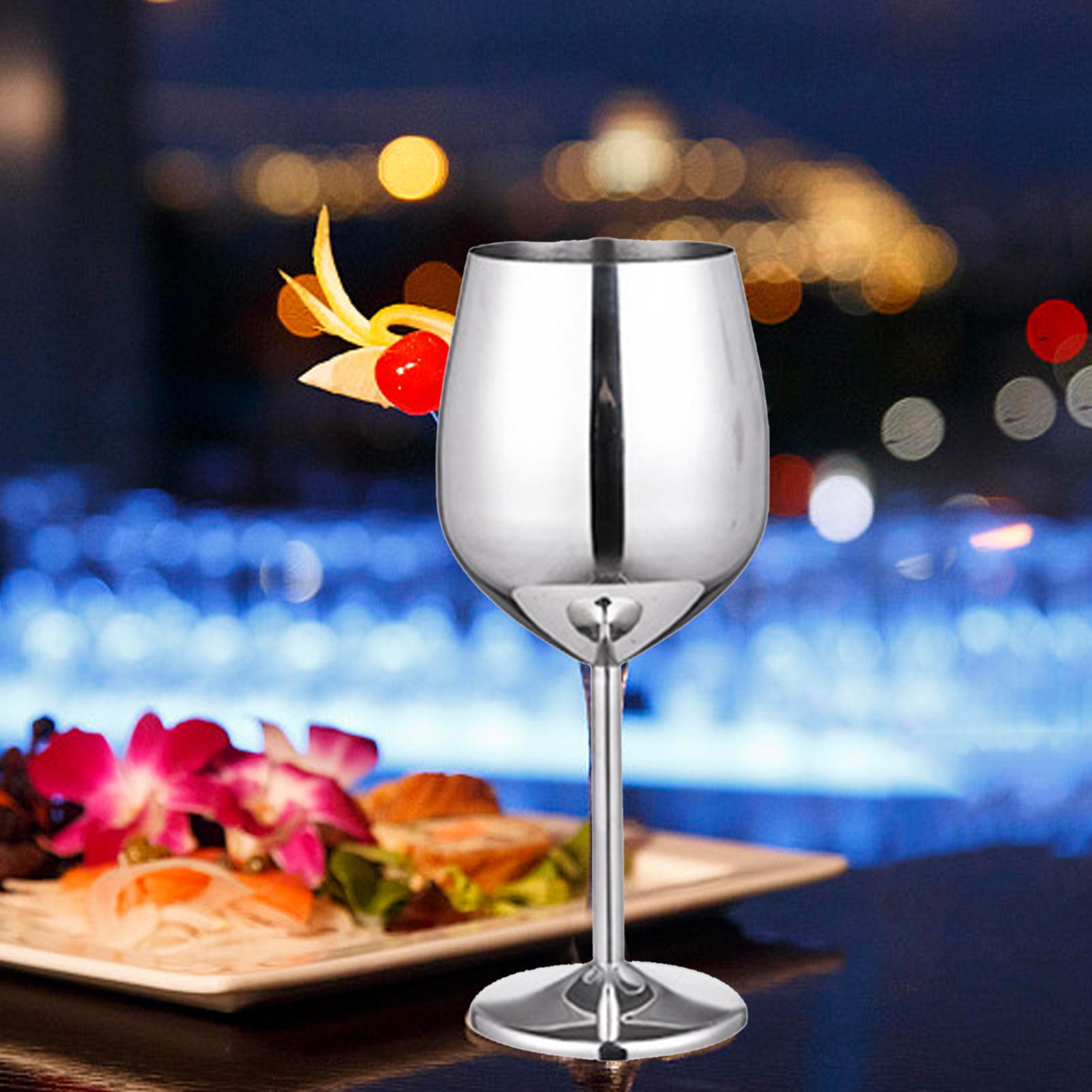500ML/17Ounce Red Wine Goblet Outdoor Wine Container Stainless Steel Champagne Cup Premium Quality All Purpose
