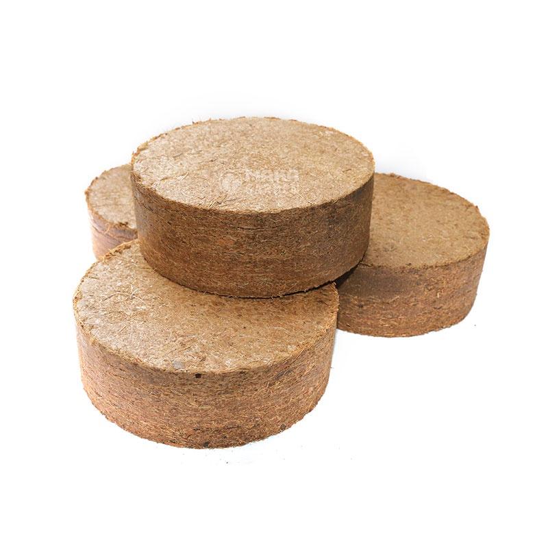 Đất sạch- mụn Dừa ép bánh,Viên nén Xơ Dừa Bánh Lớn 450Gr, Đất ươm hạt, Trồng rau, cây cảnh sân thượng