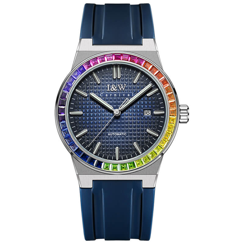 Đồng hồ nam chính hãng IW Carnival IW716G-1 ,Kính sapphire,chống xước,Chống nước30m,BH24 tháng,Máy điện tử(pin),dây da
