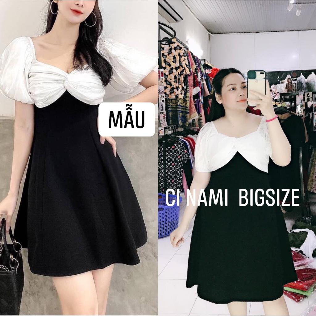 ĐẦM SUÔNG NƠ NGỰC TRẮNG BIGSIZE 58-90KG