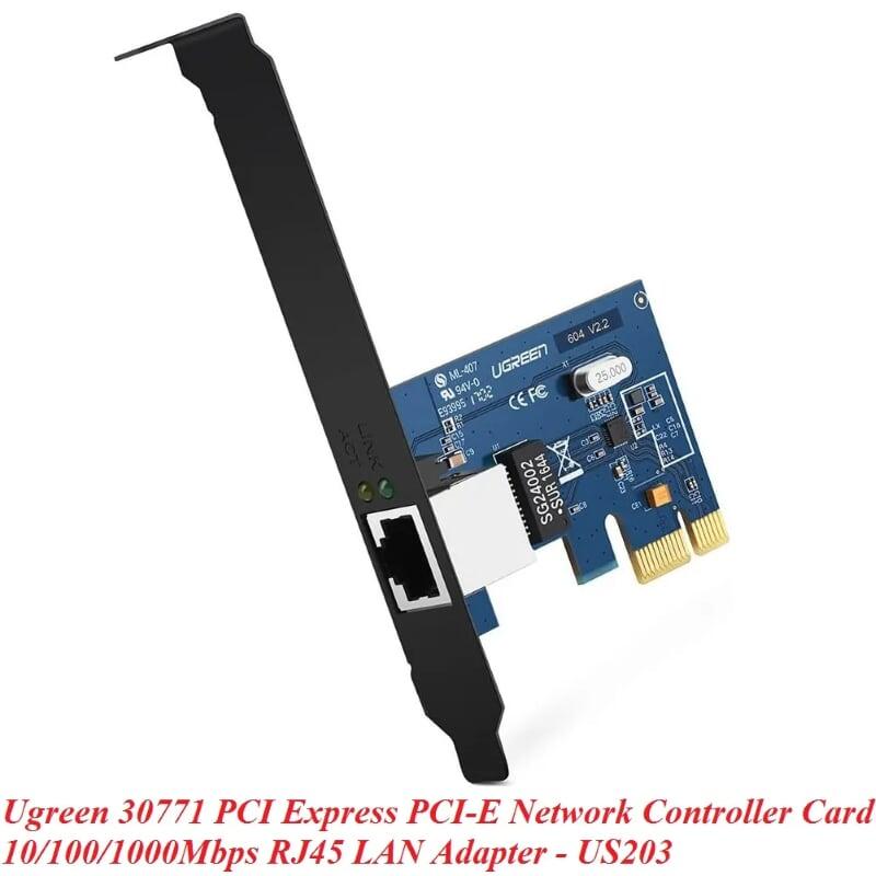 Ugreen UG30771US230TK card mạng PCI-e 1x Gigabit 10 100 1000 Mbps - HÀNG CHÍNH HÃNG