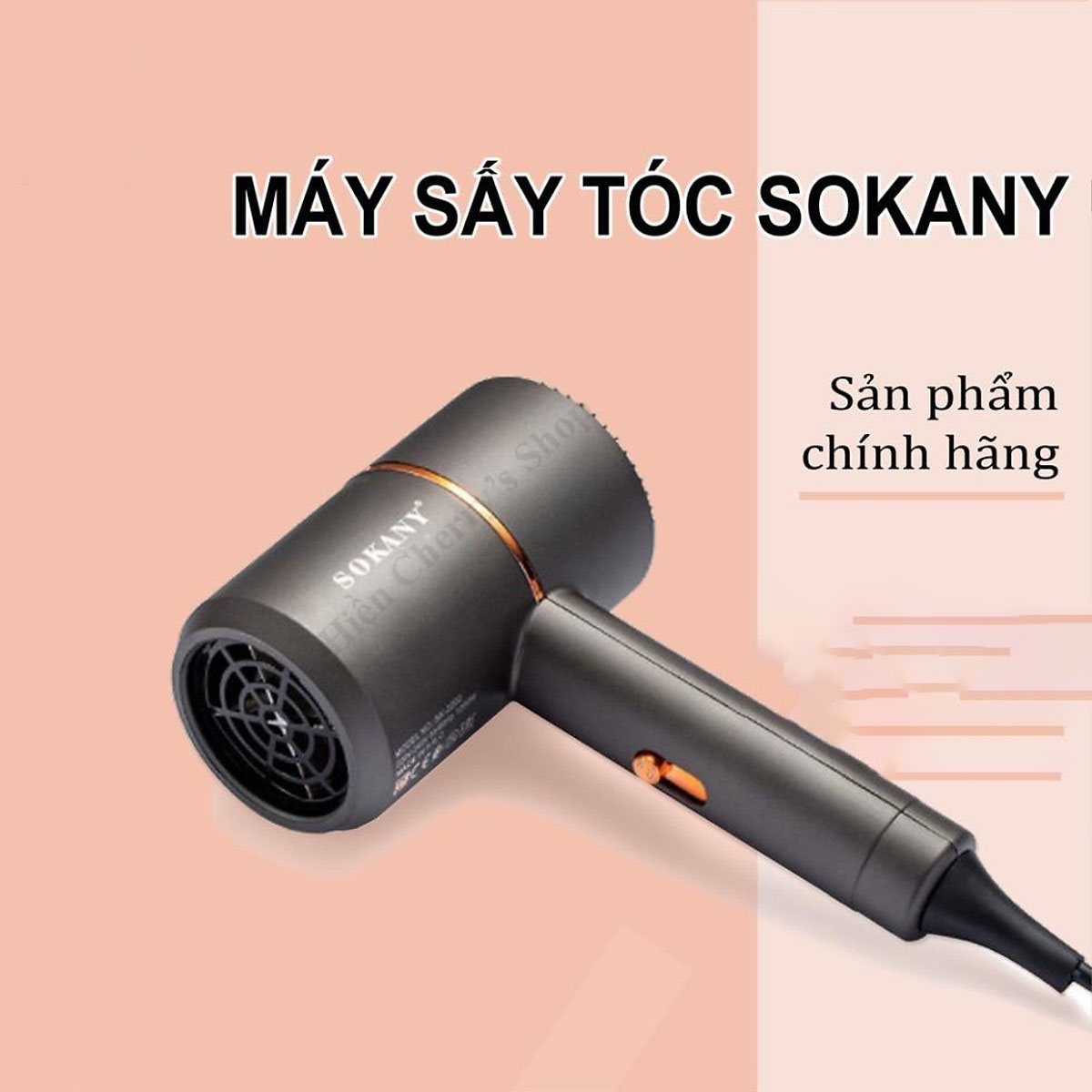 Máy Sấy Tóc 2 Chiều Nóng Lạnh Công Suất Lớn 1200W Nhanh Khô, , Tạo Kiểu, Chăm Sóc Tóc Chuẩn Salon Kèm Mỏ Vịt