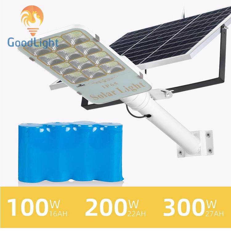 Đèn đường năng lượng mặt trời 100W/200W/300W K100 chất lượng chính hãng, chiếu sáng đường phố, sân vườn