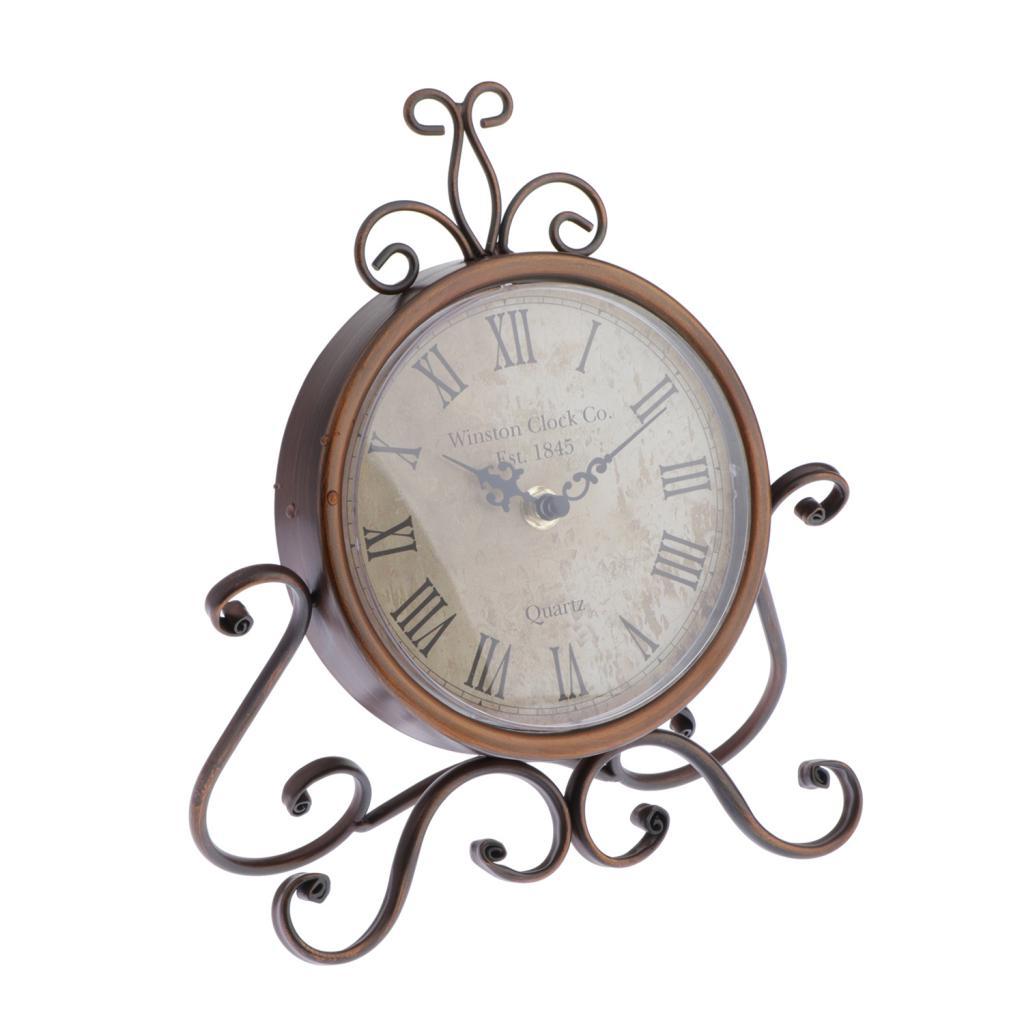 Clock Glass Lens Desk Bedside Clock Small Easy Read Clock