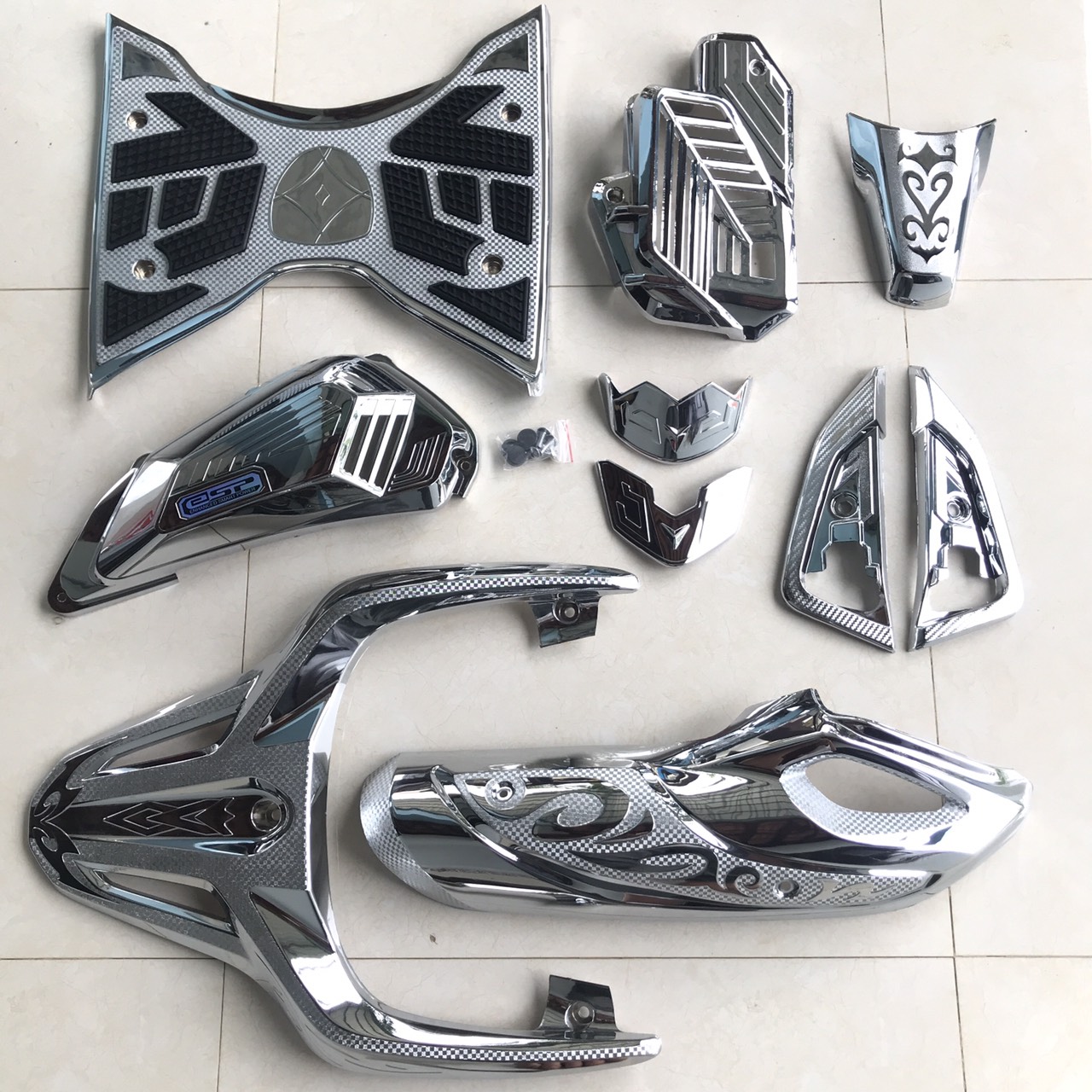 COMBO ỐP PHỤ KIỆN TRANG TRÍ DÙNG CHO XE SH 2020 2021 2022 2023 CROM