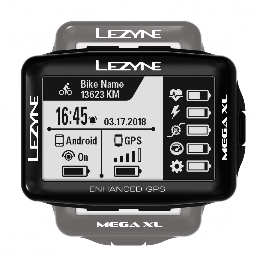 Đồng Hồ Đo Tốc Độ Lezyne Mega XL GPS (Đen)