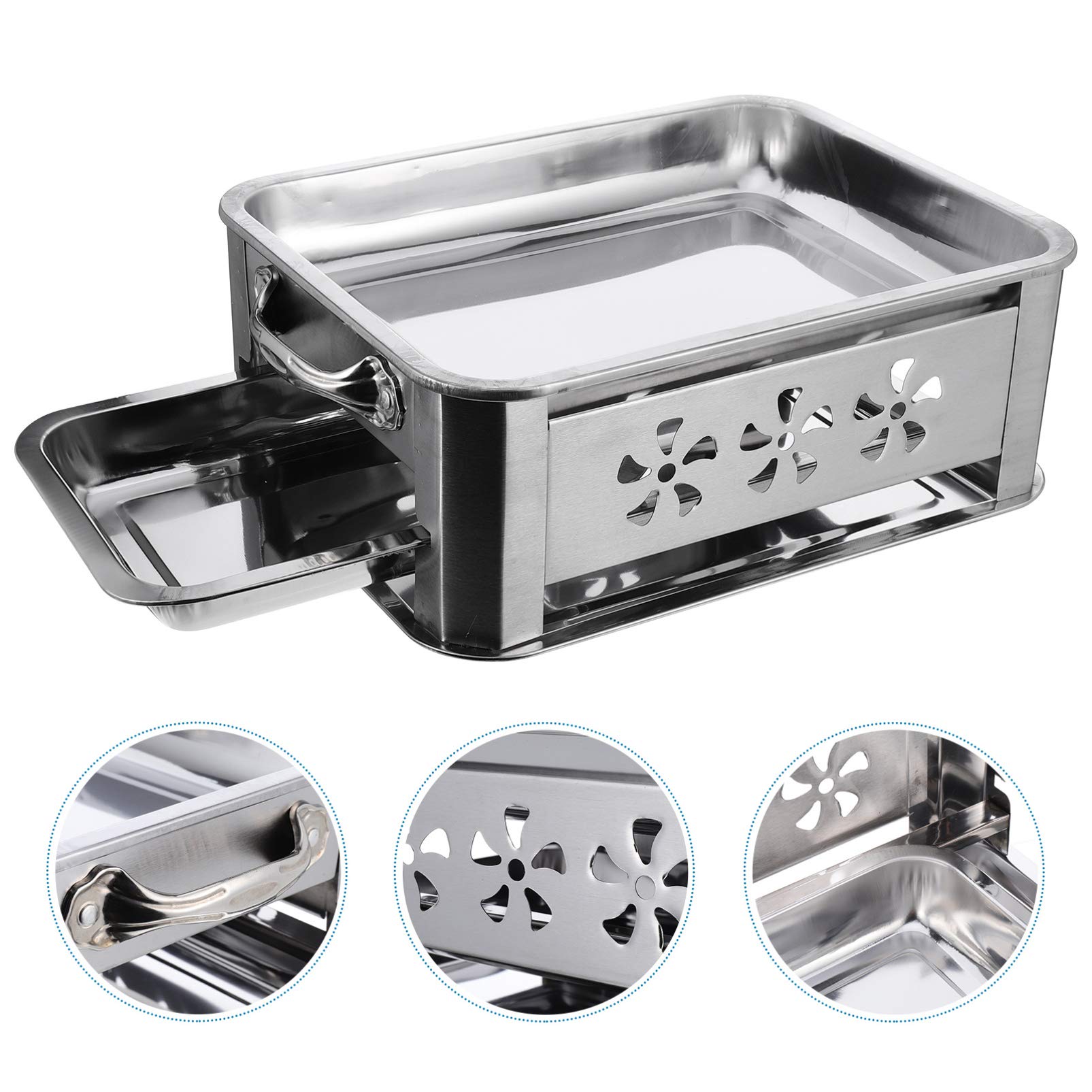 Bếp nướng than tại nhà thép không rỉ Stainless Steel Fish Grill Stove, Portable Barbecue Stove