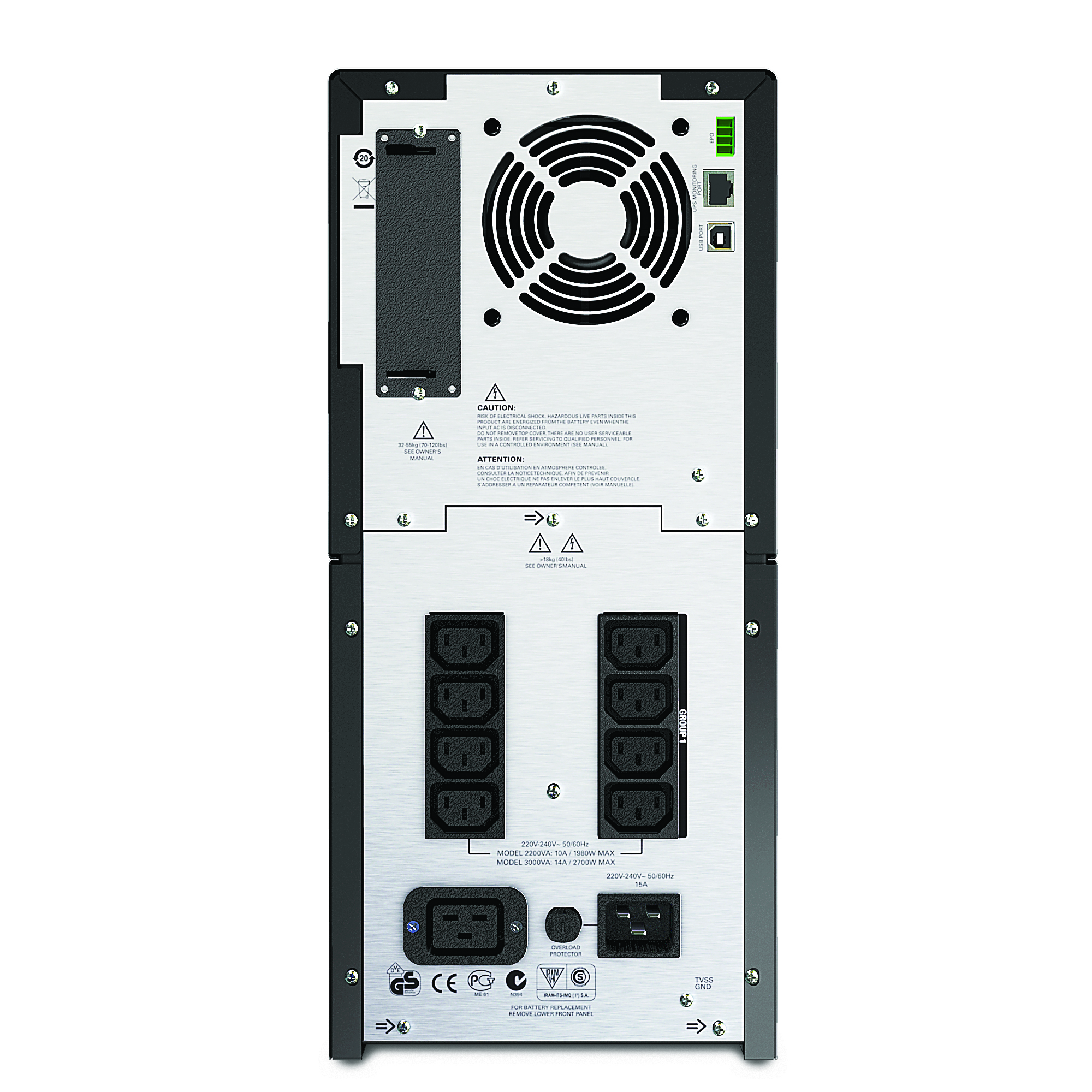 Bộ lưu điện: APC Smart-UPS 2200VA LCD 230V - SMT2200I - Hàng Chính Hãng