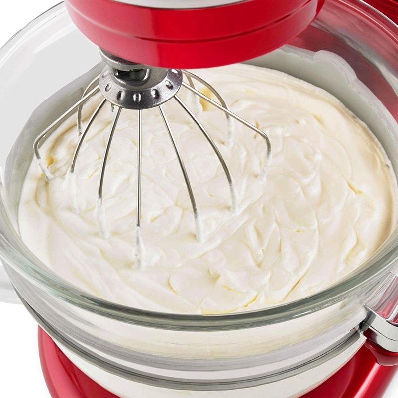 1 Chiếc KN256WW 6 Kim Dây Roi Kèm Trứng Nặng Kem Be Bánh Mayonnaise Đánh Cho KitchenAid 6 Quai Bát-Nâng Cơ Đứng Phối