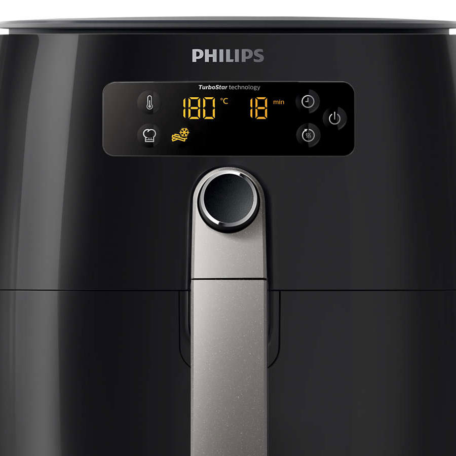 Nồi Chiên Không Dầu Điện Tử Philips HD9643 - Đen (0.8kg) - Hàng Chính Hãng