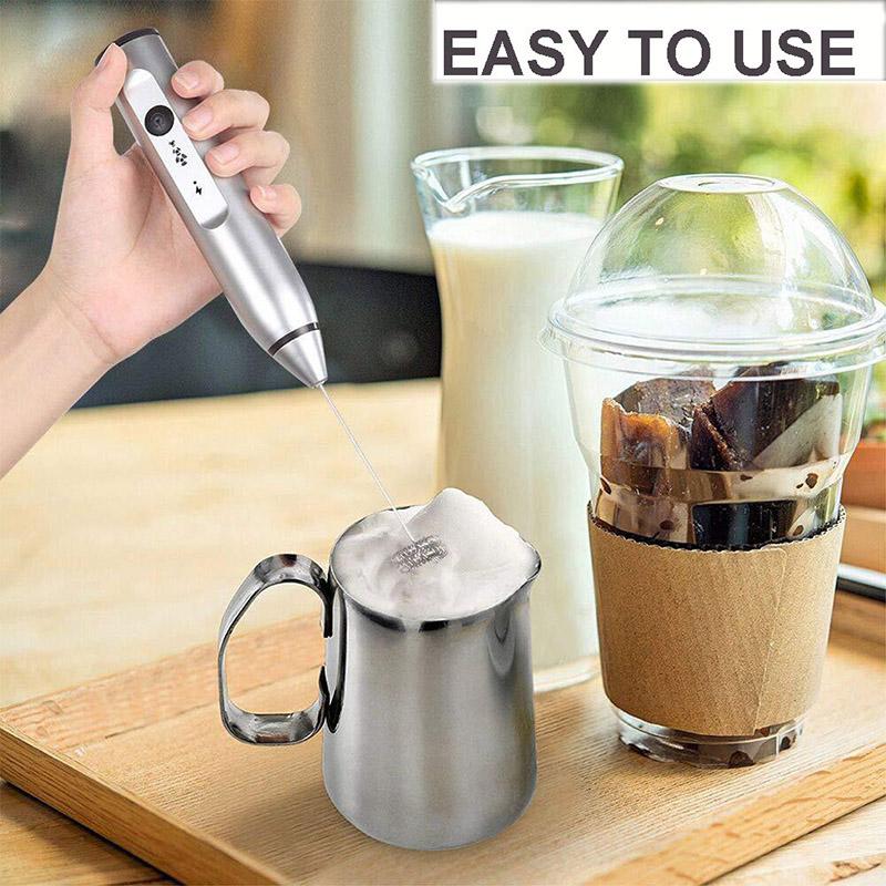 Điện Mini Trứng Be Tay Cầm Máy Trộn Nấu Polystyrene Trứng Dụng Cụ Cà Phê Sữa Khuấy Đều Eggmixer Kem Máy Tạo Bọt Với 2 Cỏ Roi
