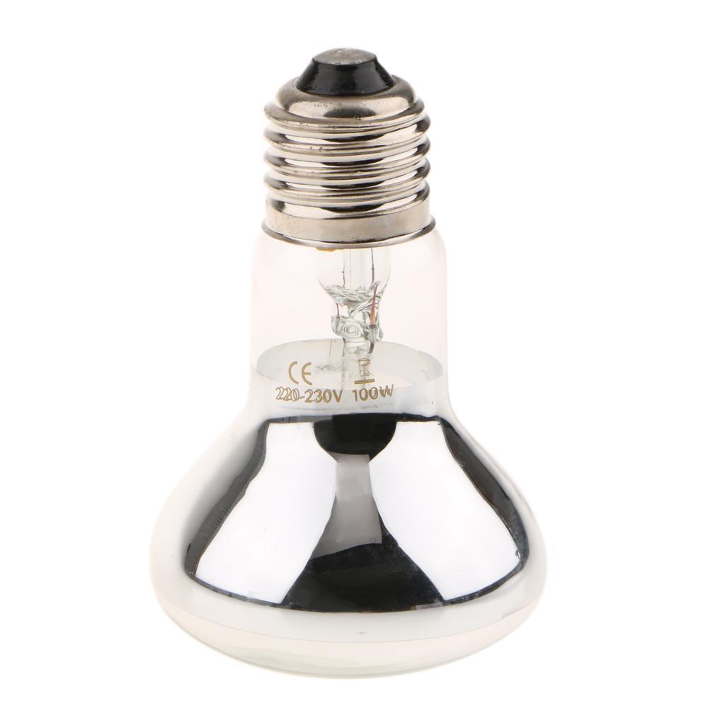 2 Pcs Glass Reptile Heat Emitter Lamp Heater Bulb for Reptiles, Chicken Coop