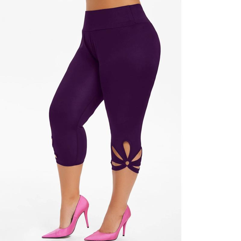 Nữ Quần Legging Thể Thao Tập Yoga Crop Quần Tập Gym Thun Legging Nữ Chắc Chắn Chạy Rỗng Ra Thể Thao L-5XL