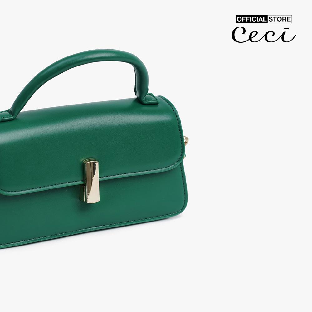 CECI - Túi đeo chéo nữ phom chữ nhật nắp gập hiện đại CC11-08000003-12