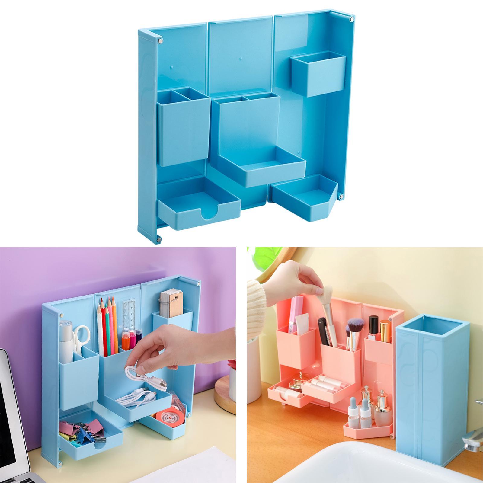 Foldable Pencil Organizer Stationery Container for Office Desktop Home