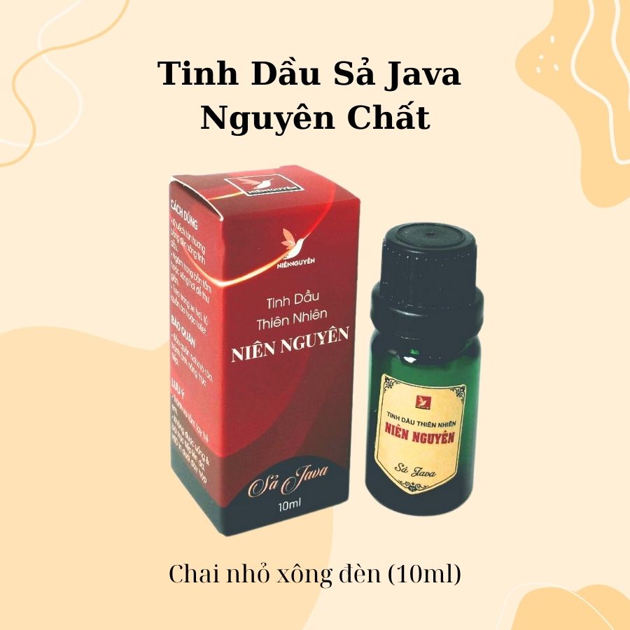 Tinh Dầu Thiên Nhiên - Tinh Dầu Sả Java Nguyên Chất – Chai Nhỏ Xông Đèn : Đuổi muỗi, khử mùi, thư giãn...