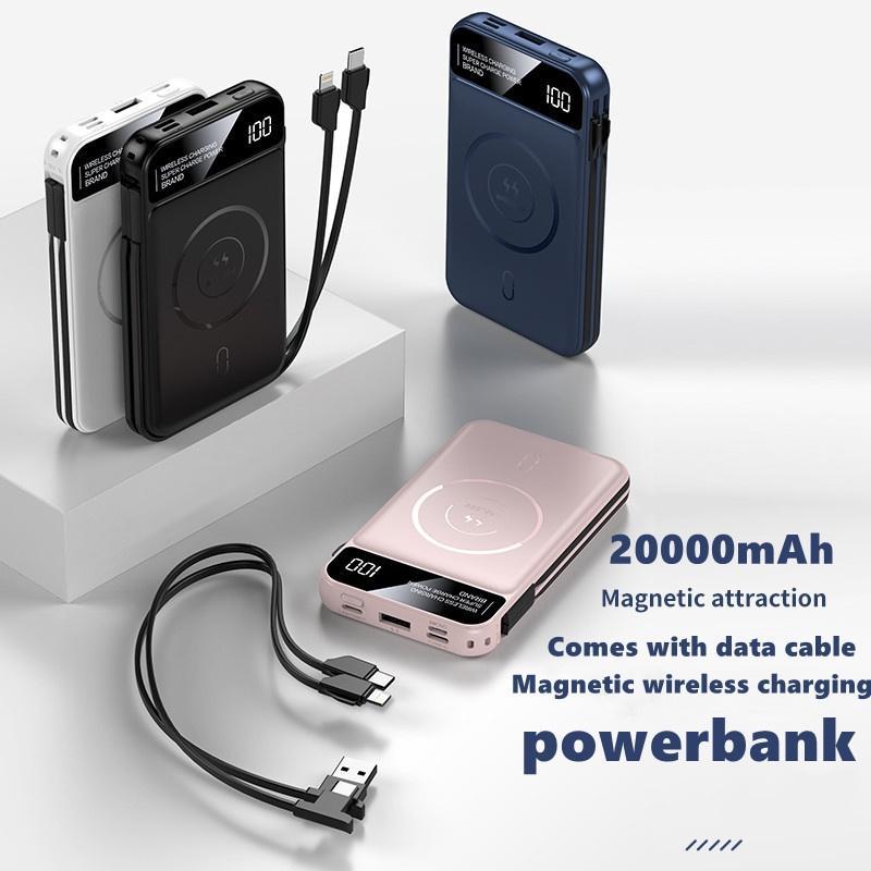 Bộ Sạc Dự Phòng Không Dây mini Từ Tính YM468 20000mAh Tiện Dụng