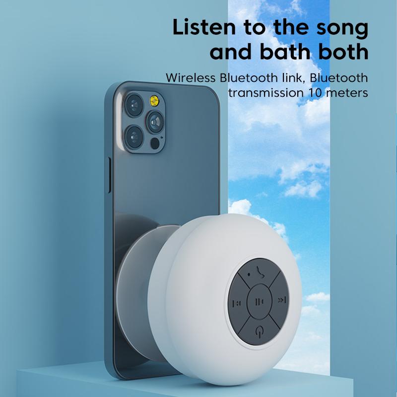 Loa bluetooth chống nước Hộp âm thanh cho phòng tắm vòi hoa sen Âm thanh không dây di động Loa thông minh đa năng cho điện thoại di động Color: Grass Green