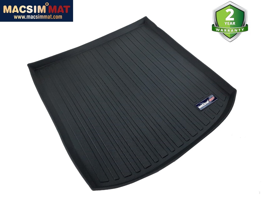 Thảm lót cốp xe ô tô Audi A4 2009-2017 nhãn hiệu Macsim chất liệu TPV cao cấp màu đen