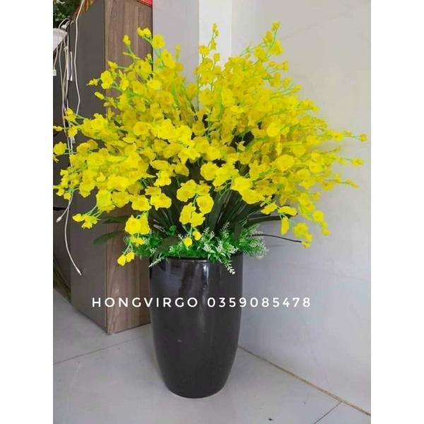 Hoa lan vũ nữ giả cành 3 nhánh dài 65cm