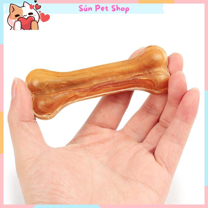 Xương canxi da bò cho chó gặm làm sạch răng, giúp răng chắc khỏe