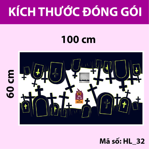 DECAL TRANG TRÍ HALLOWEEN COMBO SỐ 17