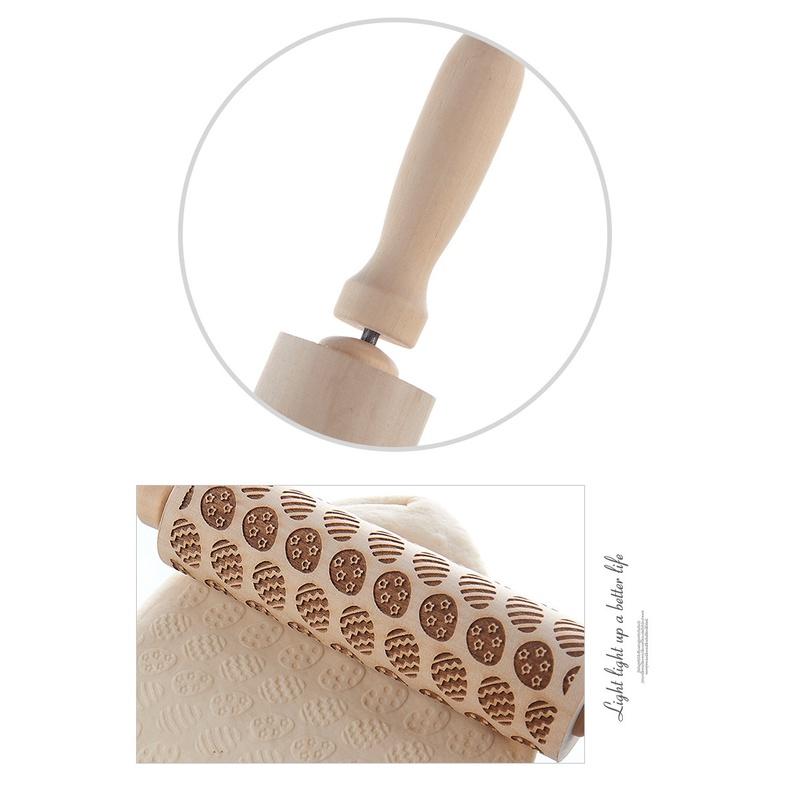 Kẹp Bánh Quy Chủ Đề Giáng Sinh Christmas Theme Style Rolling Pin Santa Claus Xmas Home Party Pastry Cookies Decoration