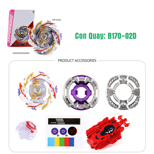 Con Quay B170-02D Kèm Bệ Phóng | Con Quay BEYBLADE B170-02D