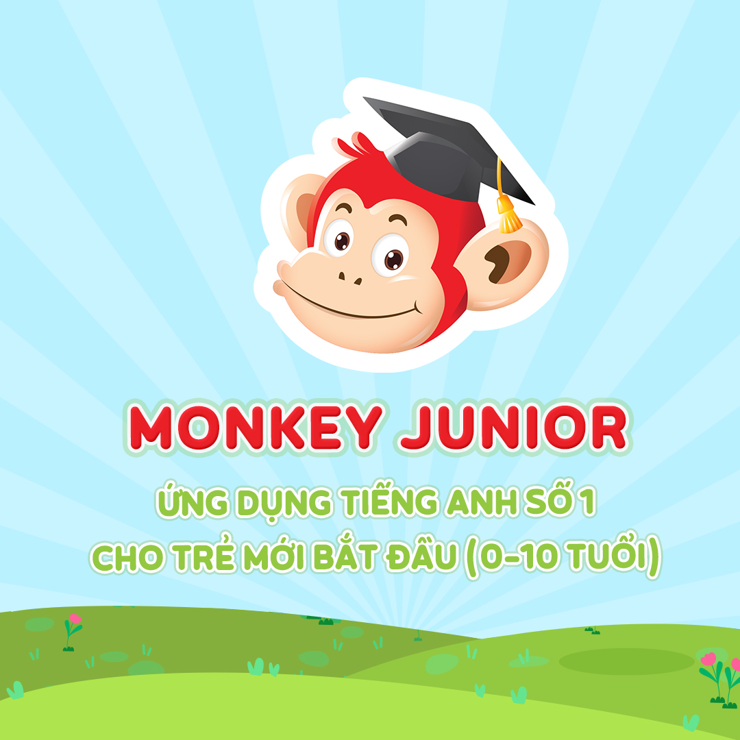 Ứng Dụng Học Ngôn Ngữ Monkey Junior - Tiếng Anh Cho Trẻ Mới Bắt Đầu - Gói 24 Tháng