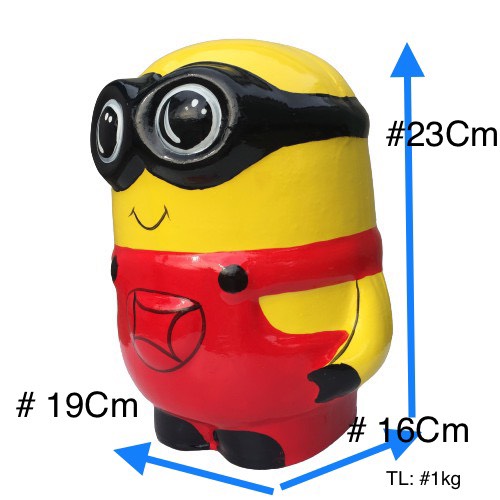 Heo Đất Tiết Kiệm Minion Bóng Đủ Màu