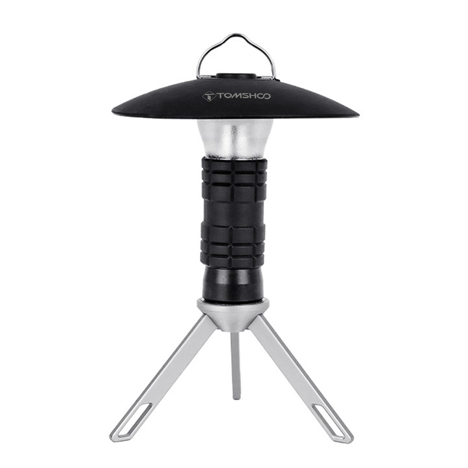 TOMSHOO USB Rechargeable Camping Tent Lantern Magnetic Work Light Flashlight with Tripod for Outdoor Camping Emergency