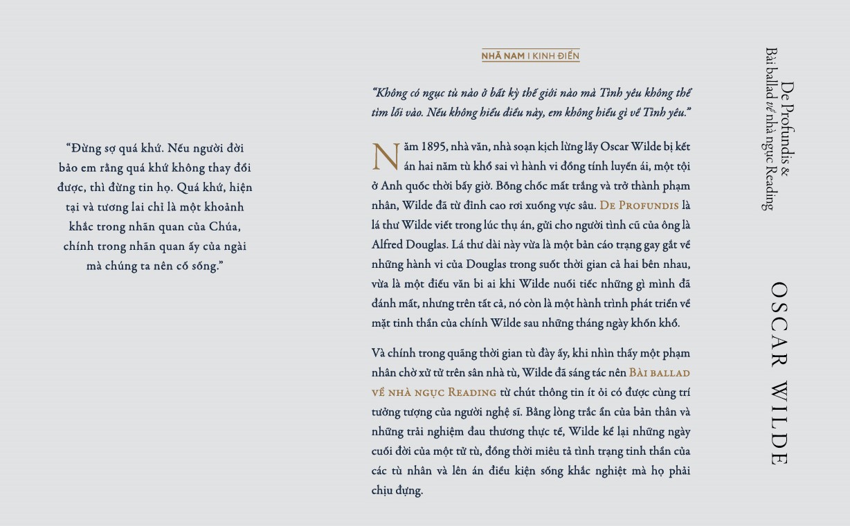 Sách - De Profundis &amp; bài ballad về nhà ngục Reading (Oscar Wilde) (Nhã Nam Official)