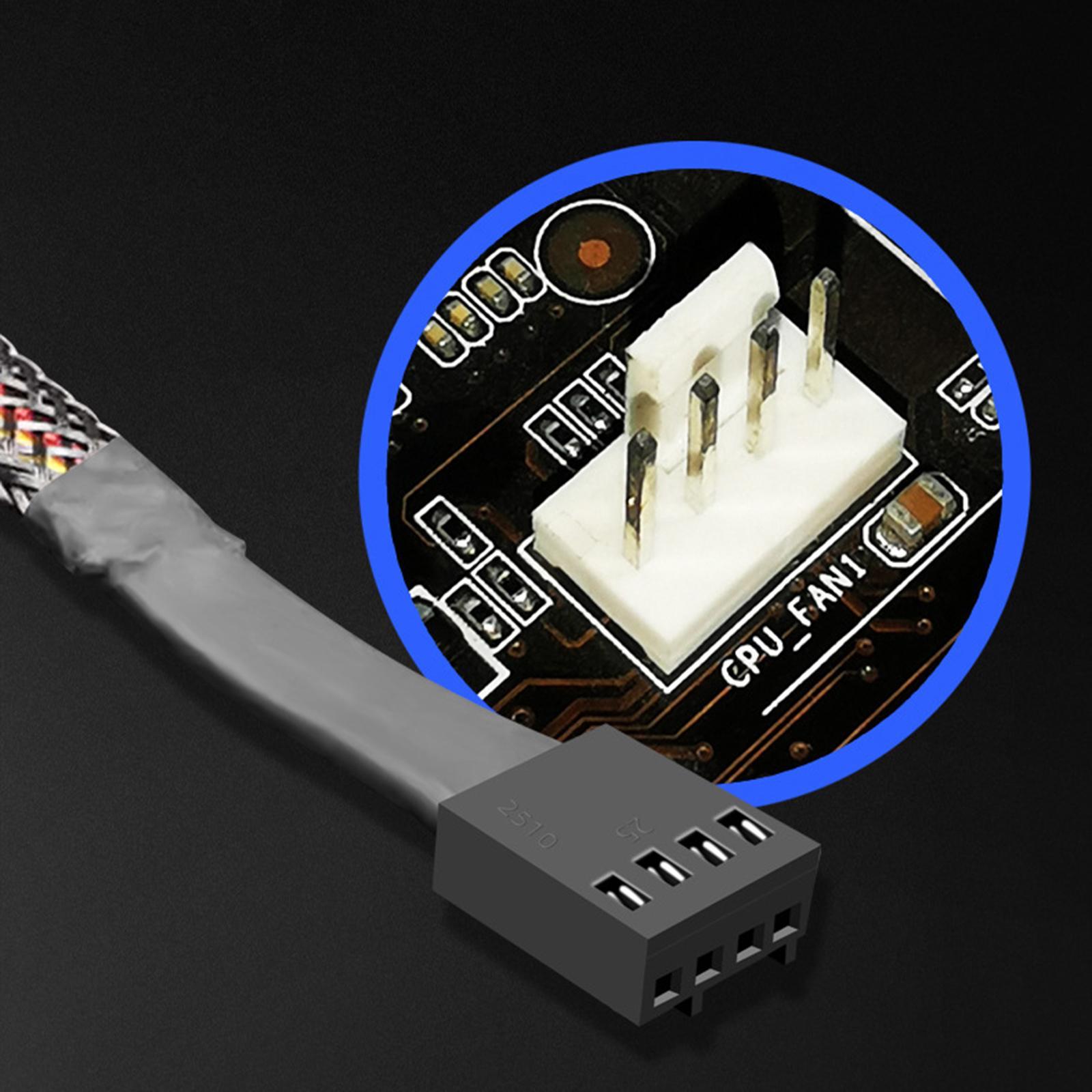 1PC 5V Fan Splitter 4 Pins Fan Splitter CPU Cooler