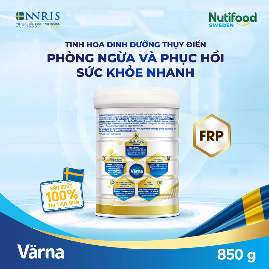 Sữa Bột Värna Complete lon 850g