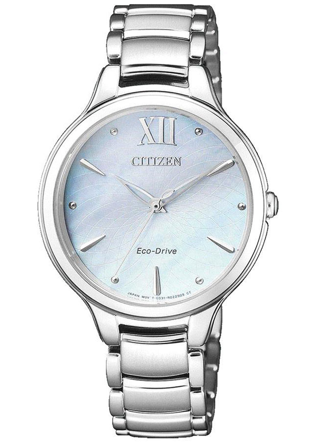 Đồng Hồ Nữ Citizen Dây Thép Không Gỉ EM0550-83N - Mặt Xà Cừ (Sapphire)