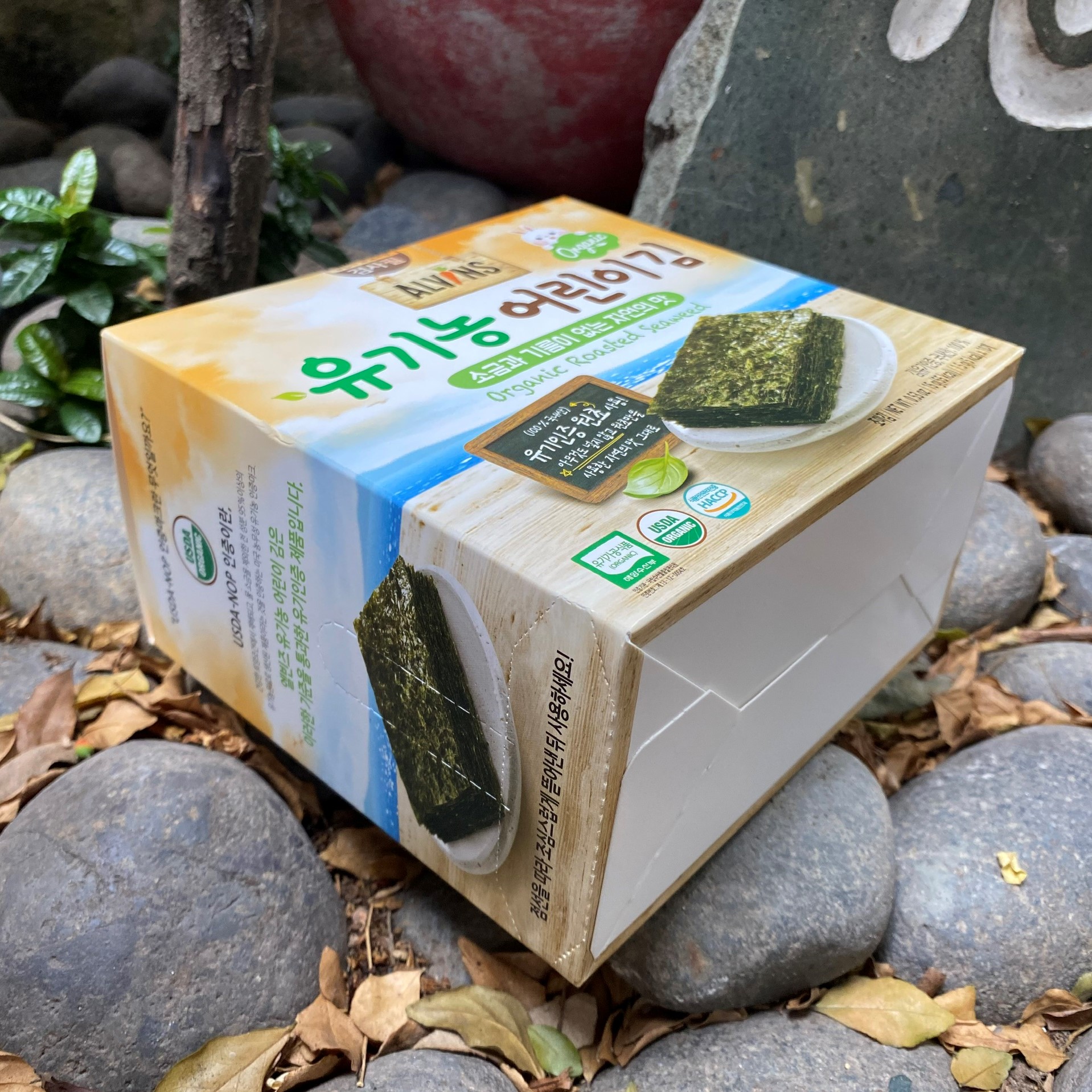 Rong biển hữu cơ tách muối cho bé Alvins 15g