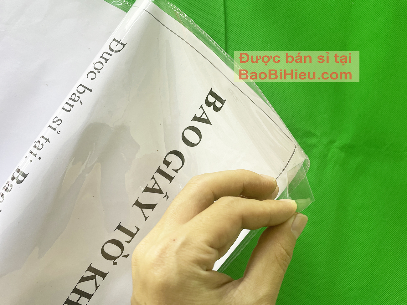 Túi đựng giấy tờ khố A3 bằng nhựa dẻo PVC bamarau B819