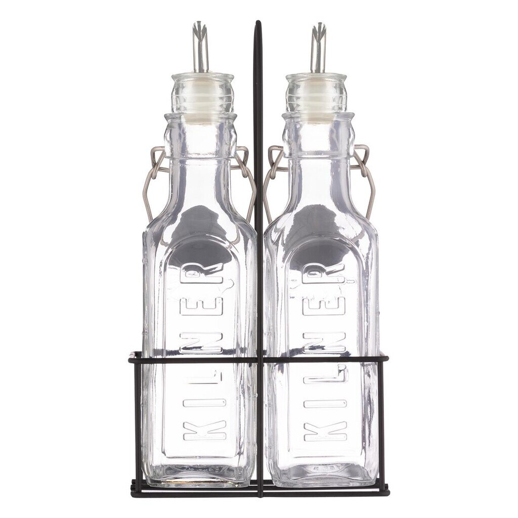 Kilner - Bộ bình thủy tinh đựng dầu - 0.3L/ 0.6L - 3 món