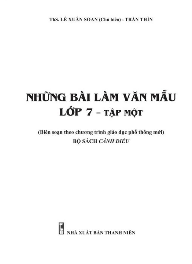 Sách - Những bài làm văn mẫu 7 - tập 1