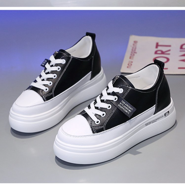 Giày Sneakers độn đế 6cm chất da pu êm nhẹ PS339