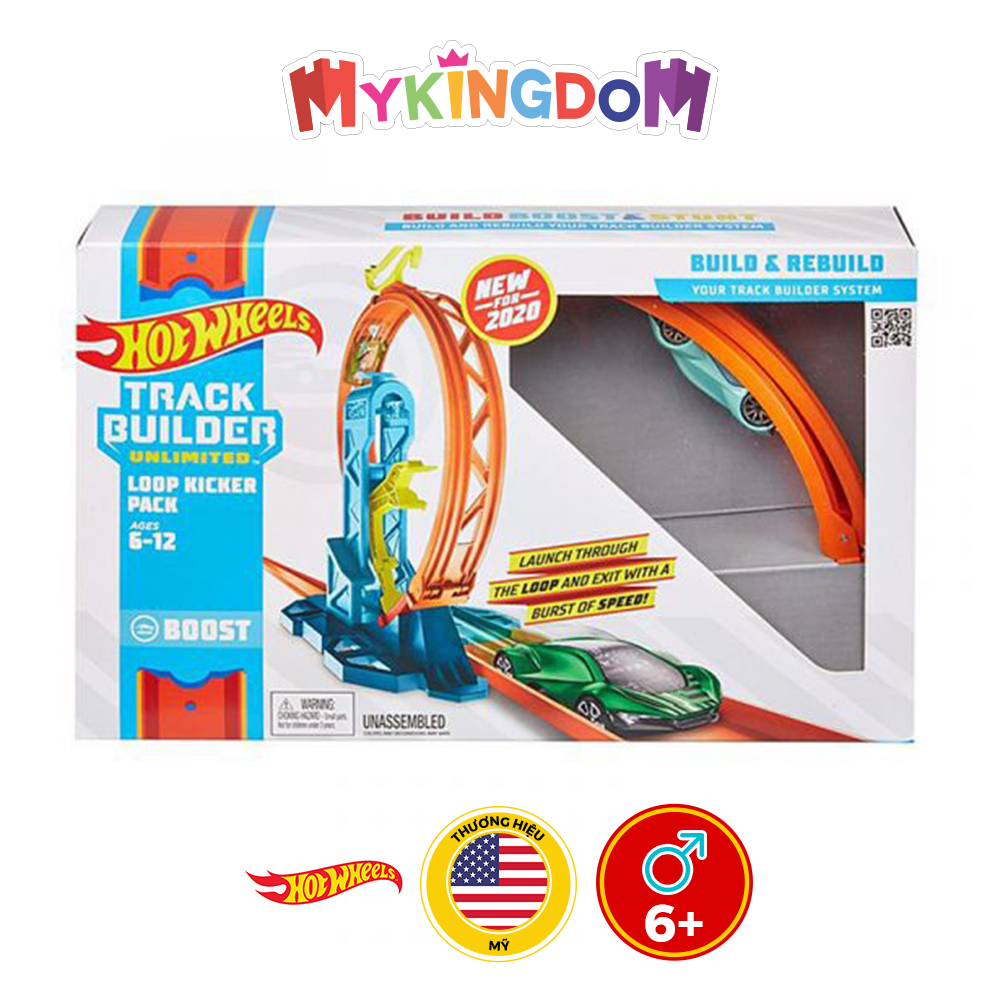 Đồ Chơi HOT WHEELS Bộ Đường Đua Hot Wheels Lượn Vòng GLC90/GLC87