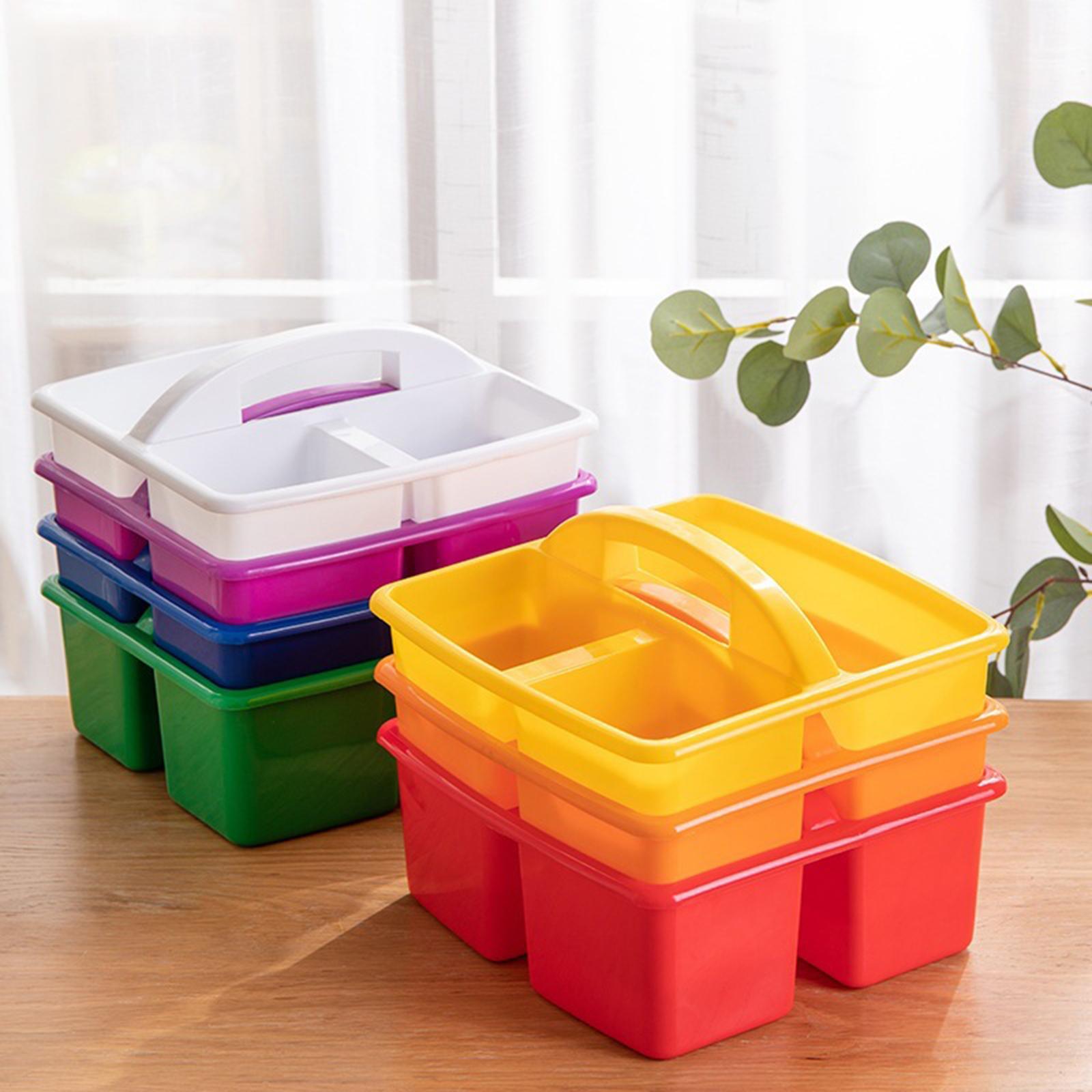 Desktop Caddy with Compartments Bin, Craft Organizer Case, Classroom Caddy